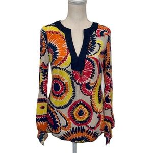 Trina Turk 100% Silk starburst print